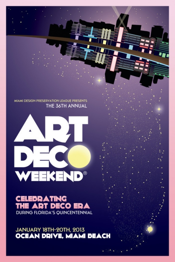 Portfolio School Student Wins Miami Beach Art Deco Poster Contest Miami Ad School